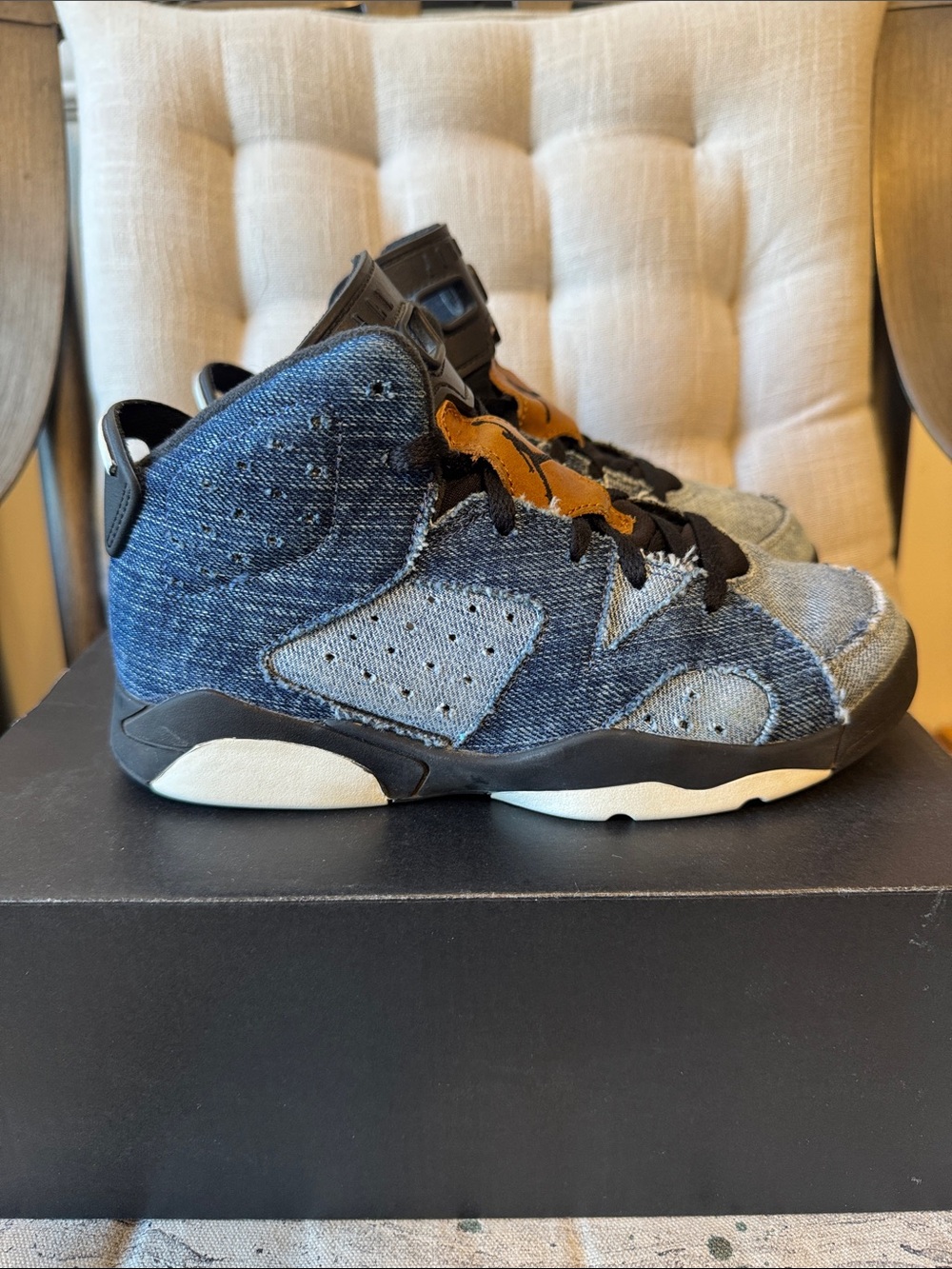 Jordan 6 (ps) 2y Washed Denim
